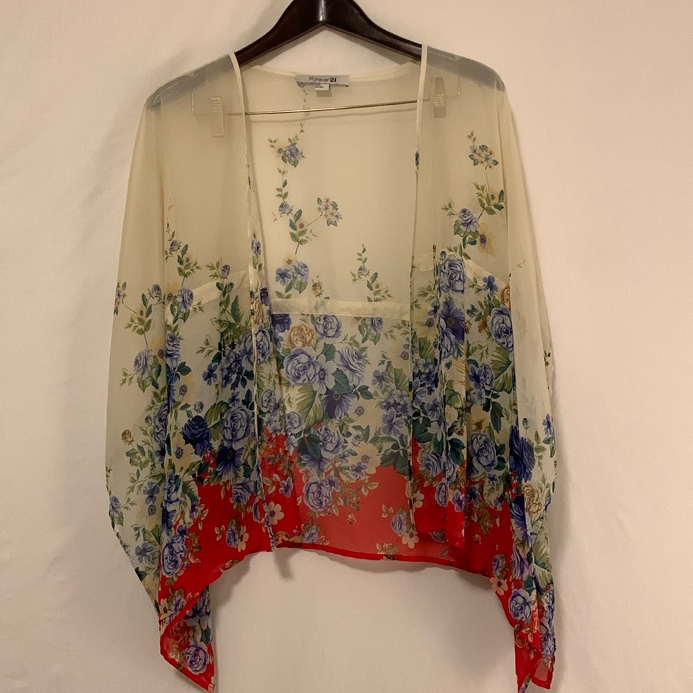 Forever21 sheer open top